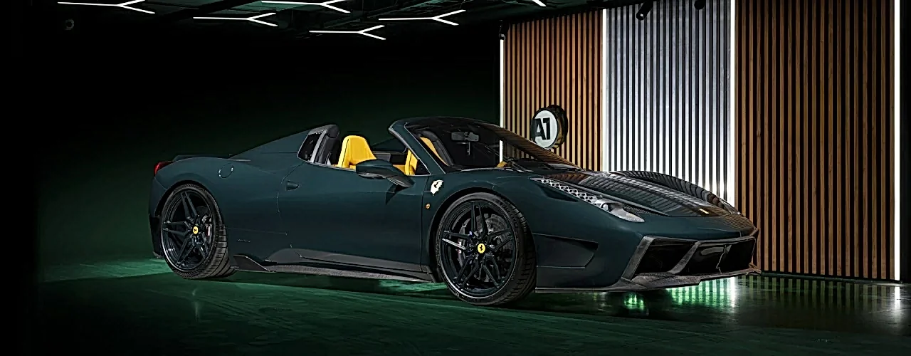 Тюнинг Ferrari 458 yellow