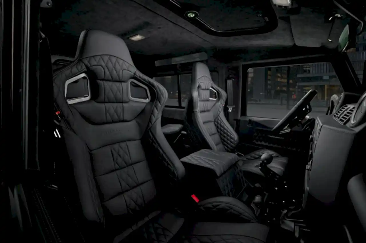 Кожаный салон Land Rover Defender. Перетяжка салона кожей. А1 Тюнинг